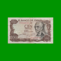 BILLETE DE ESPAÑA 100 PESETAS, PICK 152, AÑO 1970, ESTADO BUENO+ .-