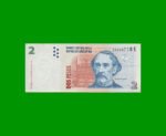 PESOS CONVERTIBLES 2do DISEÑO $2,00, BOT 3217, AÑO 2004, ESTADO MUY BUENO+.-