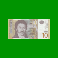 BILLETE DE SERBIA 10 DINARA, PICK 54b, AÑO 2013 ESTADO SIN CIRCULAR.-