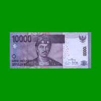 BILLETE DE INDONESIA 10.000 RUPIAS, PICK 150h, AÑO 2016, ESTADO SIN CIRCULAR.-