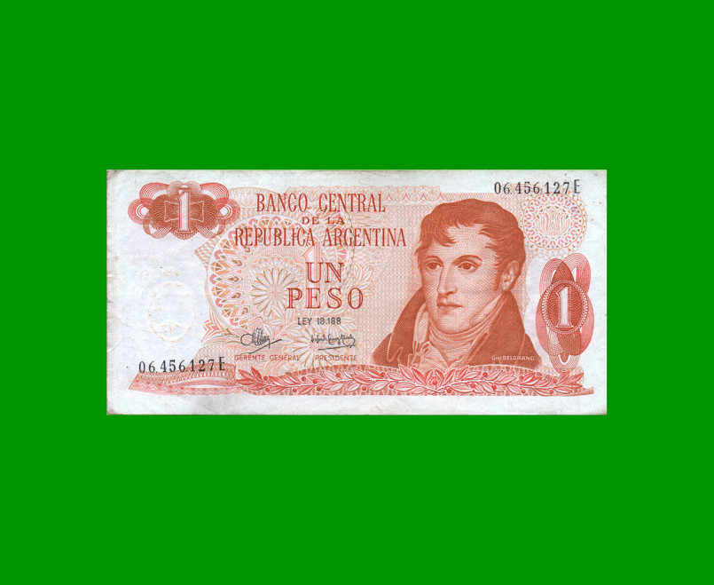 PESOS LEY 18.188 $1,00, BOT 2316, AÑO 1973, ESTADO MUY BUENO- .-