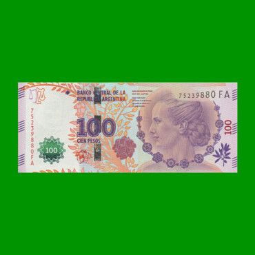 PESOS 3er DISEÑO $100,00,BOT 4340, , AÑO 2017, ESTADO SIN CIRCULAR .-