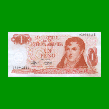 PESOS LEY 18.188 $1,00, BOT 2316, AÑO 1973, ESTADO MUY BUENO+ .-