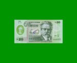 BILLETE DE URUGUAY $20,00, POLYMERO PICK NEW, ESTADO SIN CIRCULAR.-