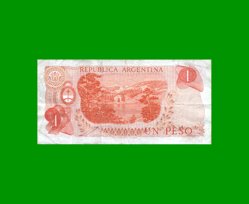 PESOS LEY 18.188 $1,00, BOT 2319a, AÑO 1974, ESTADO MUY BUENO- .- - Imagen 2