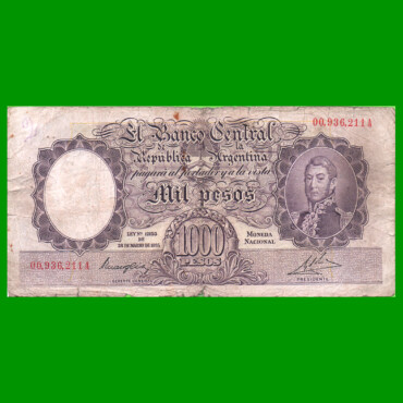 MONEDA NACIONAL $1.000,00, BOT 2127, AÑO 1946, ESTADO REGULAR .-