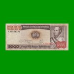 BILLETE DE BOLIVIA 5.000 PESOS BOLIVIANOS, PICK 168a, AÑO 1984, ESTADO MUY BUENO .-