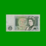 BILLETE DE INGLATERRA (GRAN BRETAÑA) 1 POUND, PICK 377a, ESTADO MUY BUENO+ .-