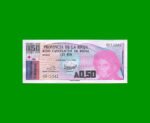 BONO DE LA RIOJA 50,00CTVOS DE AUSTRALES, EC 029, AÑO 1985, ESTADO SIN CIRCULAR.-