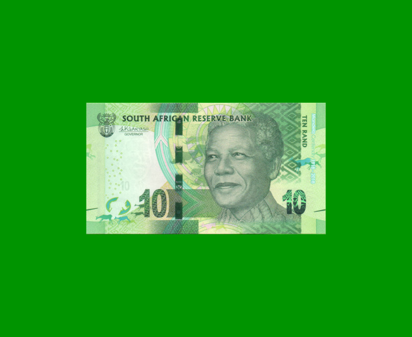 BILLETE DE SUDAFRICA 10 RAND, PICK 140, ESTADO SIN CIRCULAR.-