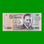 BILLETE DE URUGUAY $100,00 PICK 88, AÑO 2011, SERIE F, ESTADO SIN CIRCULAR.-