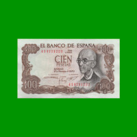 BILLETE DE ESPAÑA 100 PESETAS, PICK 152, AÑO 1970, ESTADO EXCELENTE+ .-