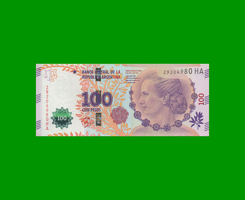 PESOS 3er DISEÑO $100,00,BOT 4342, , AÑO 2017, ESTADO EXCELENTE+ .-