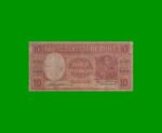 BILLETE DE CHILE $ 10,00, PICK 111, AÑO 1947/58, ESTADO BUENO.-