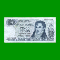 PESOS LEY 18.188 $5,00, BOT 2331, AÑO 1975, ESTADO MUY BUENO .-