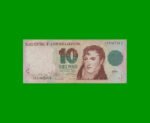 PESOS CONVERTIBLES 1er DISEÑO $10,00, BOT 3037, AÑO 1992, ESTADO BUENO .-