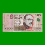 BILLETE DE URUGUAY $200,00 PICK 96d, AÑO 2019, SERIE G, ESTADO SIN CIRCULAR.-