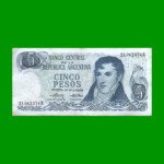 PESOS LEY 18.188 $5,00, BOT 2331a, AÑO 1975, ESTADO BUENO+ .-