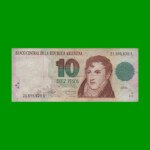PESOS CONVERTIBLES 1er DISEÑO $10,00, BOT 3037, AÑO 1992, ESTADO BUENO+ .-