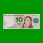PESOS CONVERTIBLES 1er DISEÑO $10,00, BOT 3037, AÑO 1992, ESTADO EXCELENTE- .-