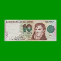 PESOS CONVERTIBLES 1er DISEÑO $10,00, BOT 3037, AÑO 1992, ESTADO EXCELENTE- .-