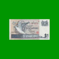BILLETE DE SINGAPUR 1 DOLAR, PICK 9, ESTADO EXCELENTE+ .-