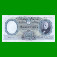 MONEDA NACIONAL $500,00, BOT 2114, AÑO 1964, ESTADO EXCELENTE- .-