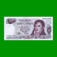 PESOS LEY 18.188 $10,00, BOT 2348, AÑO 1973, ESTADO MUY BUENO.-