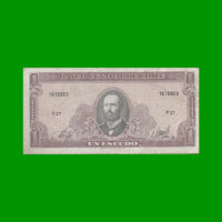 BILLETE DE CHILE 1 ESCUDO, PICK 136, AÑO 1967/70, ESTADO BUENO+-