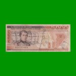 BILLETE DE MEXICO $5.000,00 PICK 88c, AÑO 1989, ESTADO BUENO .-