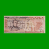 BILLETE DE MEXICO $5.000,00 PICK 88c, AÑO 1989, ESTADO BUENO .-