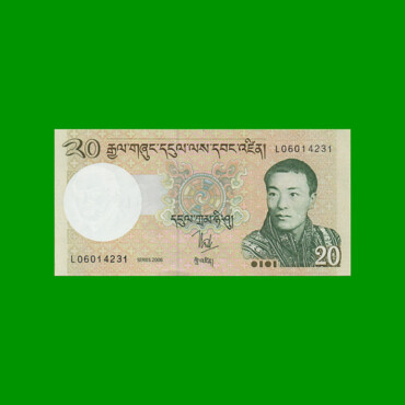 BILLETE DE BHUTAN 10 NGULTRUM, PICK 30a, ESTADO SIN CIRCULAR.-