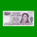 PESOS LEY 18.188 $10,00, BOT 2352, AÑO 1974, ESTADO BUENO+.-