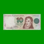 PESOS CONVERTIBLES 1er DISEÑO $10,00, BOT 3043, AÑO 1994, ESTADO MUY BUENO .-