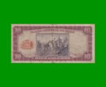 BILLETE DE CHILE 10 ESCUDOS, PICK 139a, AÑO 1964/67, ESTADO BUENO .- - Imagen 2