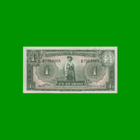 BILLETE DE PARAGUAY 1 GUARANI, PICK 18c, AÑO 1952, ESTADO SIN CIRCULAR
