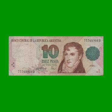 PESOS CONVERTIBLES 1er DISEÑO $10,00, BOT 3046, AÑO 1996, ESTADO BUENO+.-