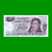 PESOS LEY 18.188 $10,00, BOT 2356, AÑO 1975, ESTADO EXCELENTE- .-