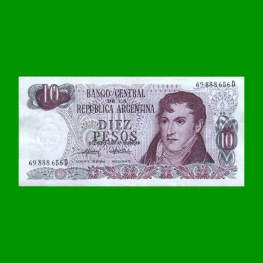 PESOS LEY 18.188 $10,00, BOT 2356, AÑO 1975, ESTADO EXCELENTE- .-
