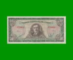 BILLETE DE CHILE 50 ESCUDOS, PICK 140b, AÑO 1970/73, ESTADO BUENO .-