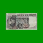 BILLETE DE ITALIA 10.000 LIRAS, PICK 106a, AÑO 1976, ESTADO BUENO .-