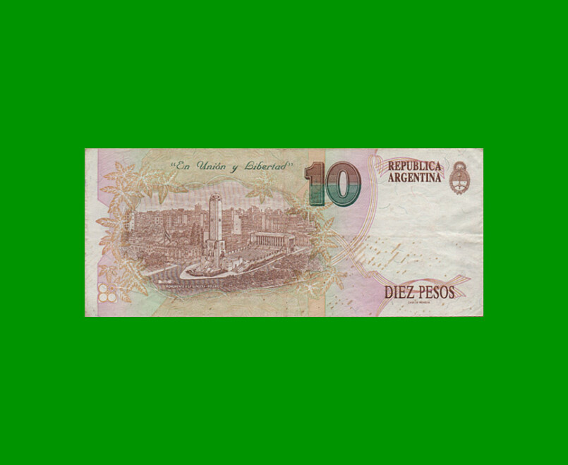PESOS CONVERTIBLES 1er DISEÑO $10,00, BOT 3046, AÑO 1996, ESTADO MUY BUENO.- - Imagen 2