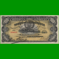 BILLETE DE PARAGUAY 100 GUARANI, PICK 134, AÑO 1907, ESTADO SIN CIRCULAR