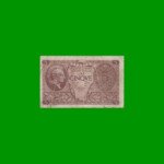 BILLETE DE ITALIA 5 LIRAS, PICK 31c, AÑO 1944, BUENO.-