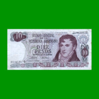 PESOS LEY 18.188 $10,00, BOT 2356a, AÑO 1975, ESTADO MUY BUENO.-