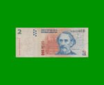 PESOS CONVERTIBLES 2do DISEÑO $2,00, BOT 3212 AÑO 2002, ESTADO BUENO .-