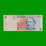 PESOS CONVERTIBLES 2do DISEÑO $2,00, BOT 3212 AÑO 2002, ESTADO BUENO .-