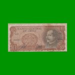 BILLETE DE CHILE 10 ESCUDOS, PICK 143, AÑO 1973/75, ESTADO BUENO .-