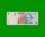 PESOS CONVERTIBLES 2do DISEÑO $2,00, BOT 3232, AÑO 2008, ESTADO MUY BUENO.-
