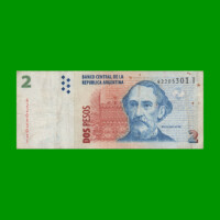 PESOS CONVERTIBLES 2do DISEÑO $2,00, BOT 3232, AÑO 2008, ESTADO MUY BUENO.-